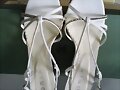 Sandalias blancas de cu&ntilde;a