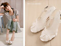 Sandalias Ni-Kiyo en blanco