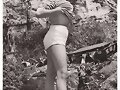 Sandalias planas retro en blanco