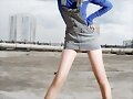 Sandalias tac&oacute;n en azul