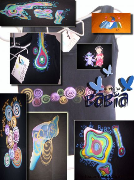 camisetas pintadas a mano: aRos