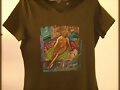 camiseta pintada a mano