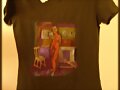 camiseta pintada a mano