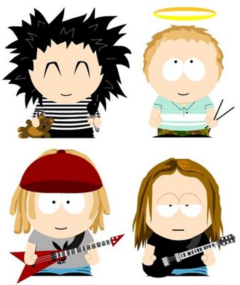 Tokio Hotel a estilo south park