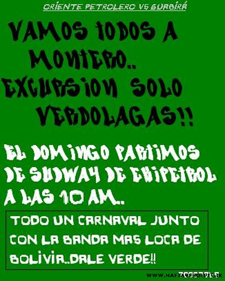 excursion a montero