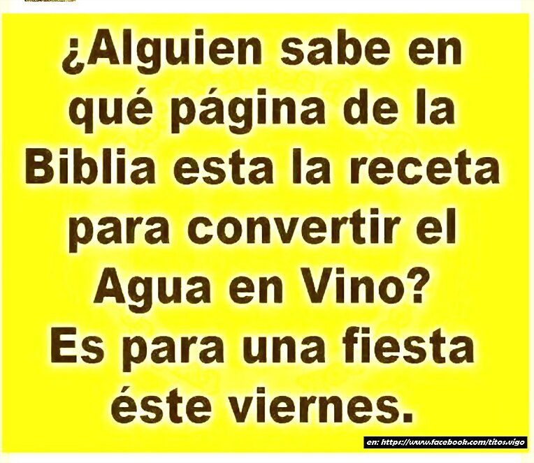 agua en vino