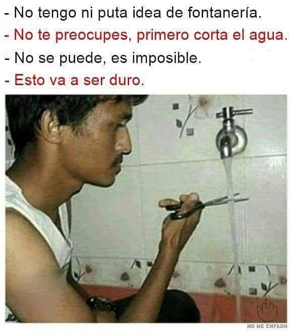 Corta el agua