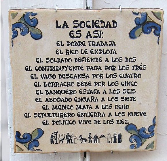 El azulejo que lo dice todo