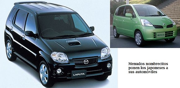 Menudos nombrecitos dan los japoneses a sus coches