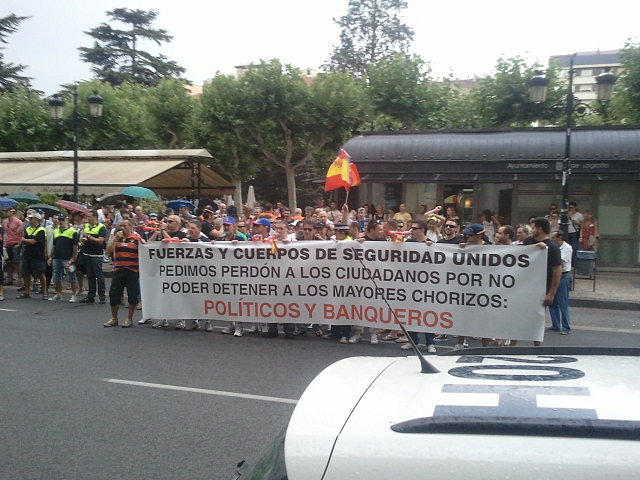 Manifestación policial