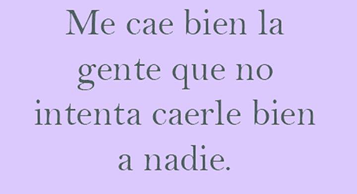 Me cae bien