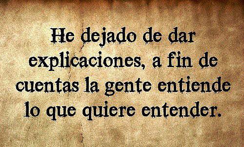 Explicaciones