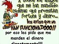 A los pesados que mandan cadenas