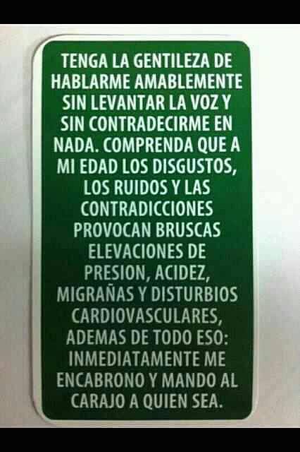 Háblame amablemente