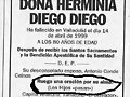 Esquela curiosa