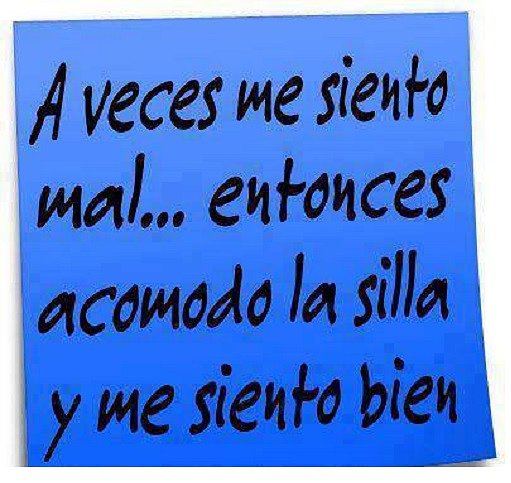 me siento mal