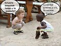 negro y blanco