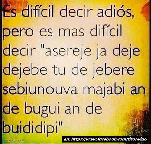 decir adios