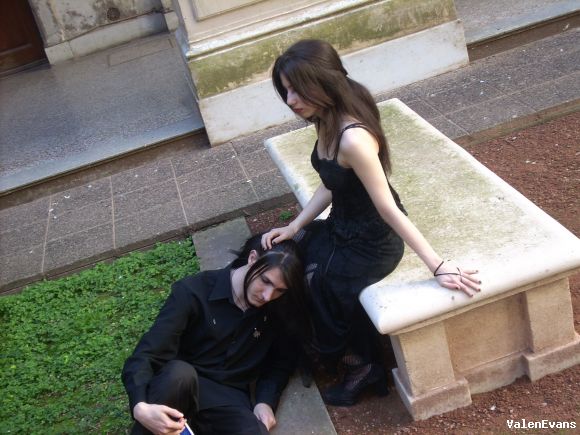 haciendoles una sesion de fotos a un par de amigos