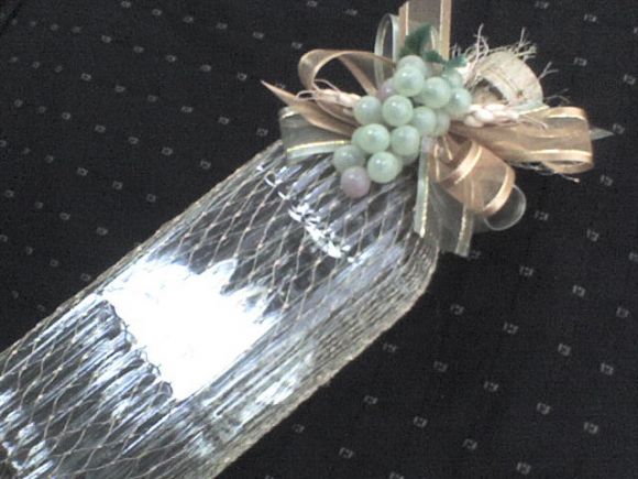 BOTELLA DE VIDRIO PARA BODA O XV AÑOS