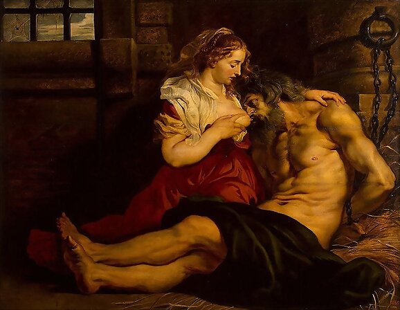 La caridad romana