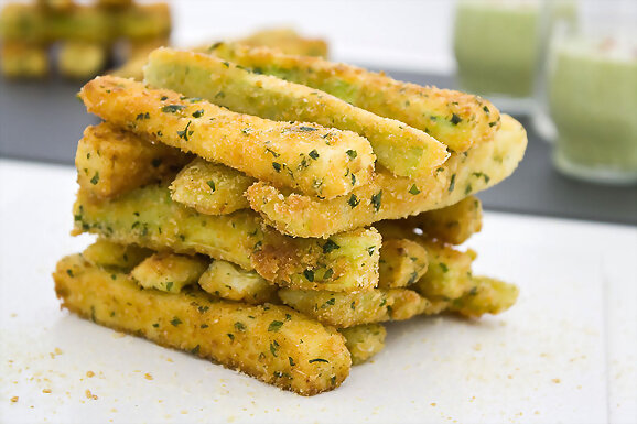 Palitos de calabacín al horno