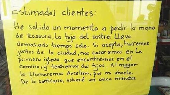 Petición de mano.