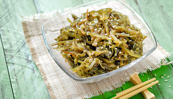 Algas. Verduras de mar.