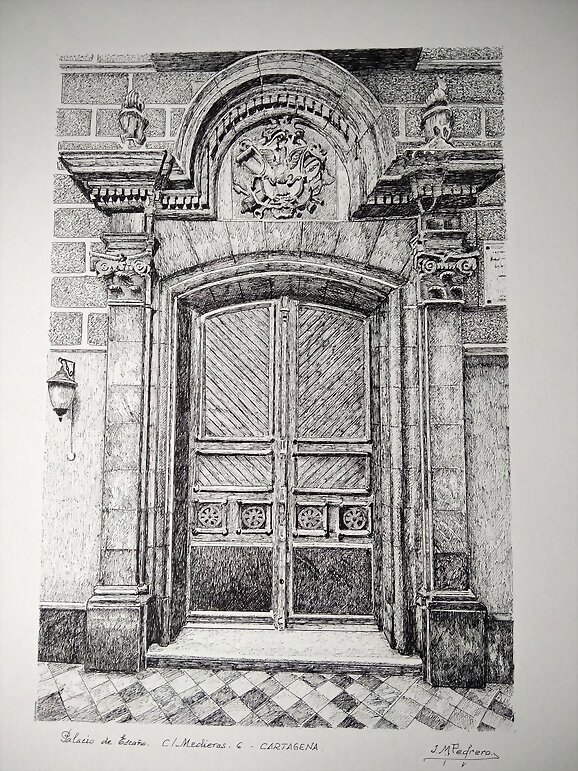 Puerta del Palacio de Escaño