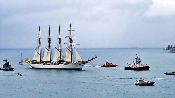 El Buque Escuela J.S.Elcano en Cartagena