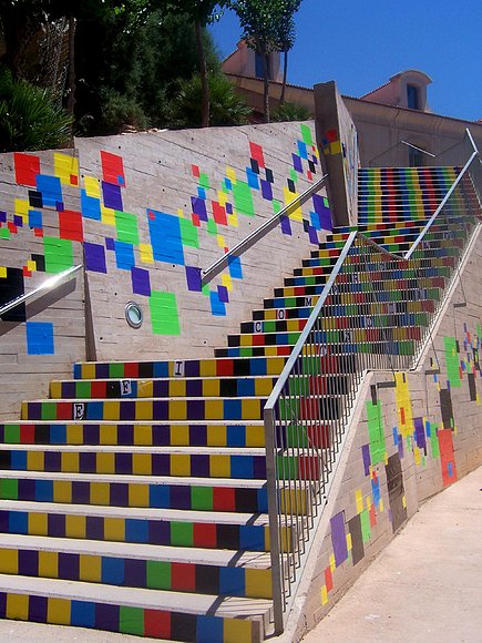 Escalera de color