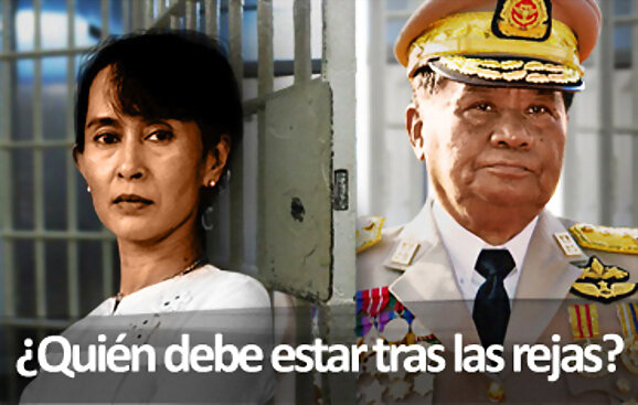 Aung San Suu Kyi,  condenada