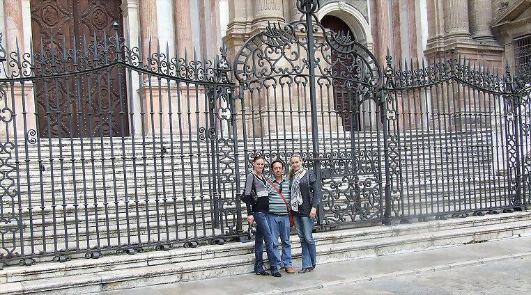 Tres monumentos en Malaga la catedral   y dos mas