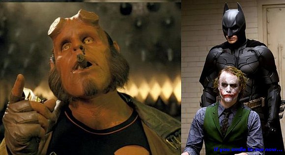 Hellboy vs Dark Knight