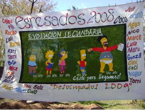 Bandera de los simpsons