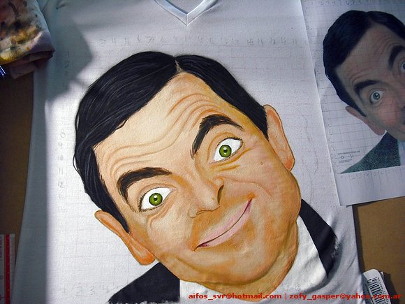 Remera de Mr Bean ...terminada