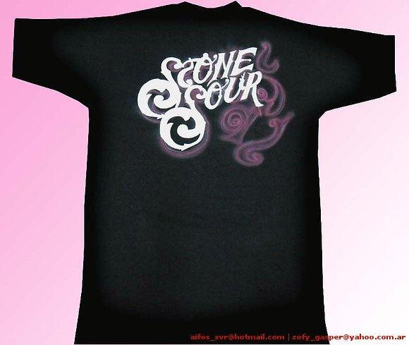 Remera de Stone sour espalda