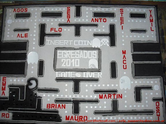 Bandera de egresados Pacman