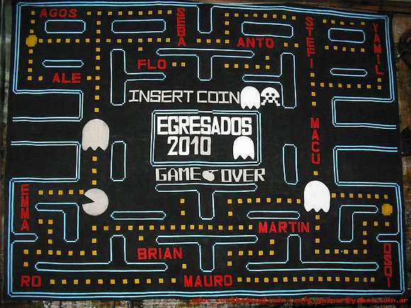 Bandera de egresados pacman