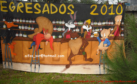 Bandera de egresados terminada