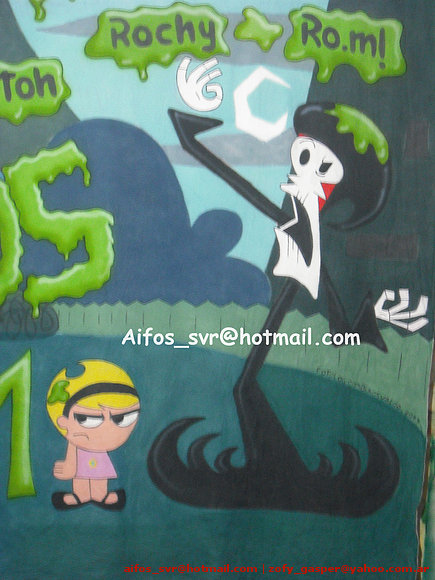 Bandera de Egresados de PuroHueso Billy y Mandy