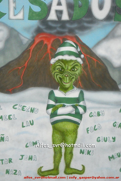 Bandera de egresados 2011 Grinch