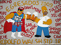 Bandera de egresados | Homero y Duffman