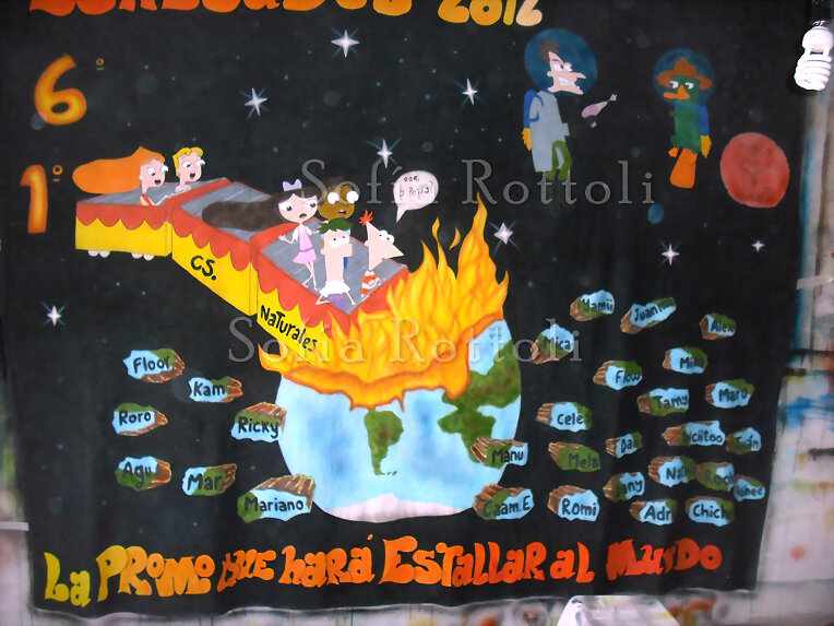 Bandera de Egresados de Phineas y Ferb