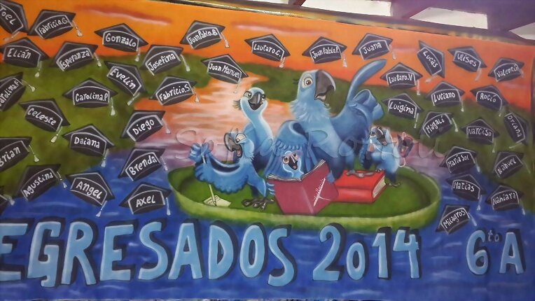 Bandera de egresados Rio