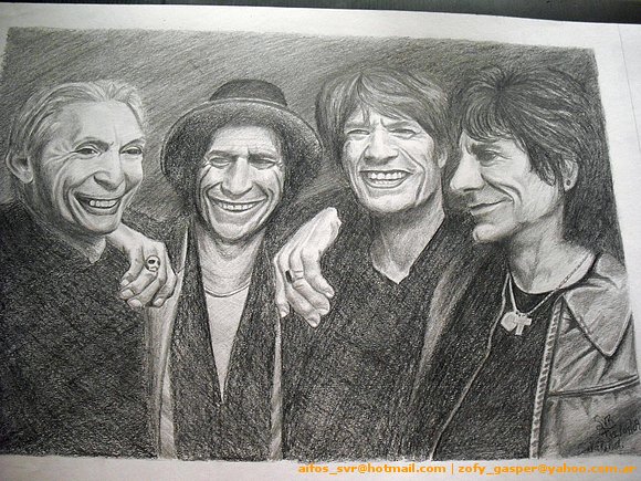 Retrato de los Rolling Stone