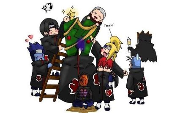 Navidad con el grupo akatsuki