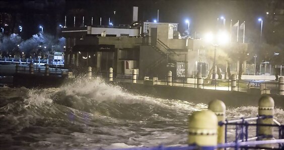 Miercoles,  El temporal ha llegado ya...