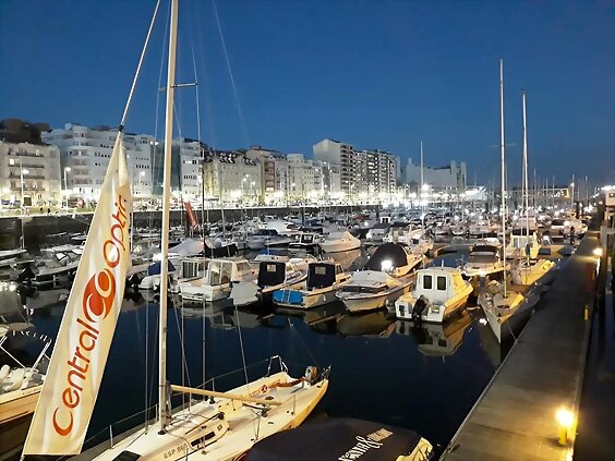 Atardecer en la bahía de Santander