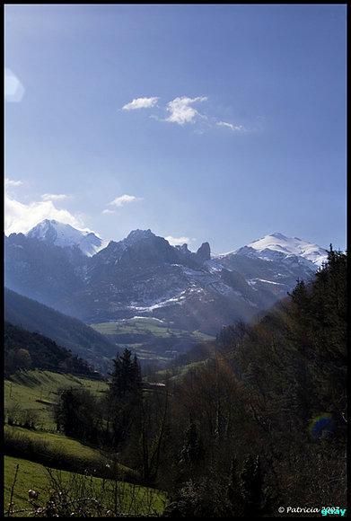 Picos de Europa desde Vega de Liebana, Cantabria
